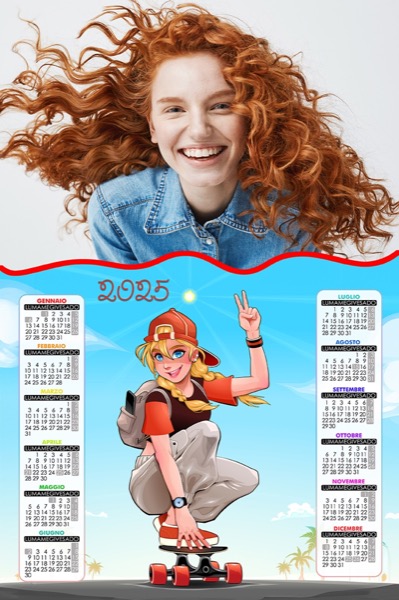 Visuazza il modello Calendario 2025