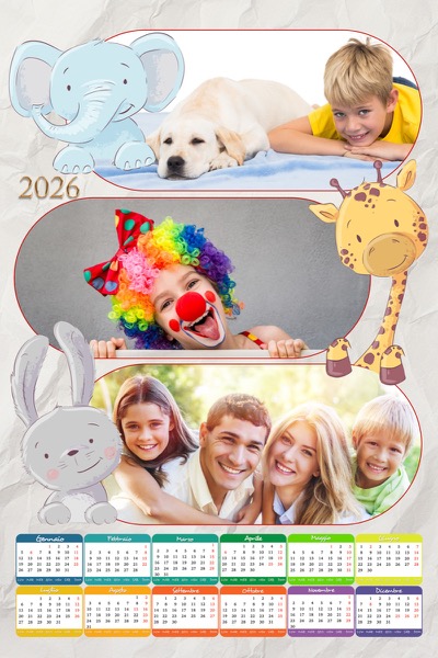Visuazza il modello Calendario 2026