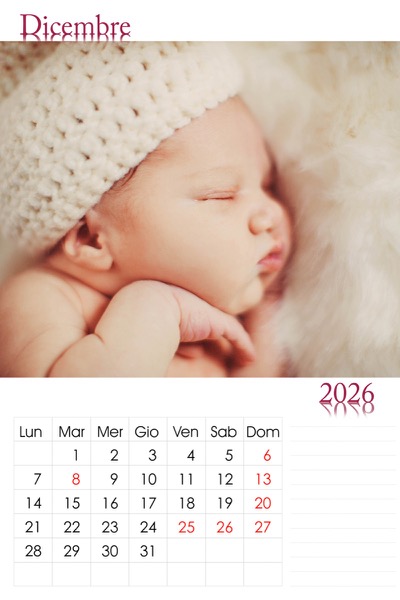 Visuazza il modello Calendario 2026