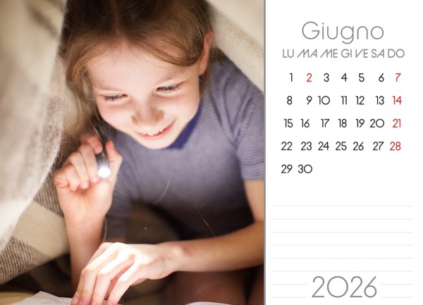 Visuazza il modello Calendario 2026