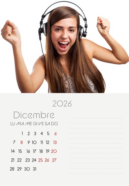 Visuazza il modello Calendario 2026