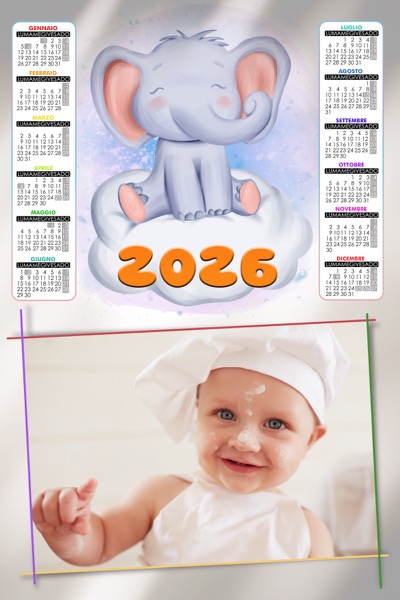 Visuazza il modello Calendario 2026
