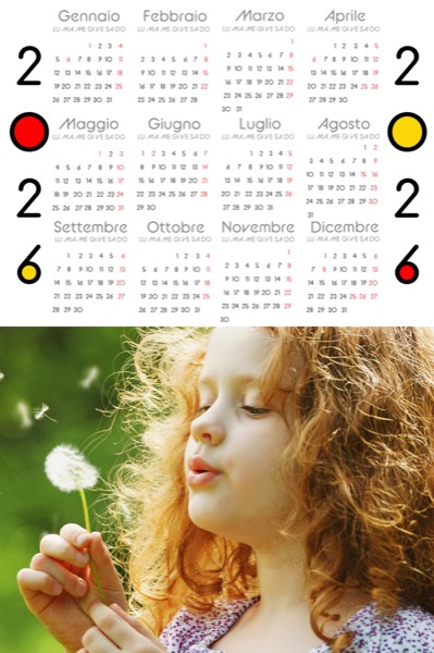 Visuazza il modello Calendario 2026