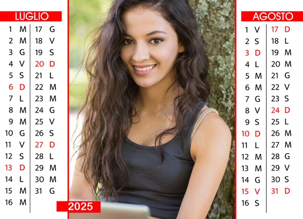 Visuazza il modello Calendario 2025