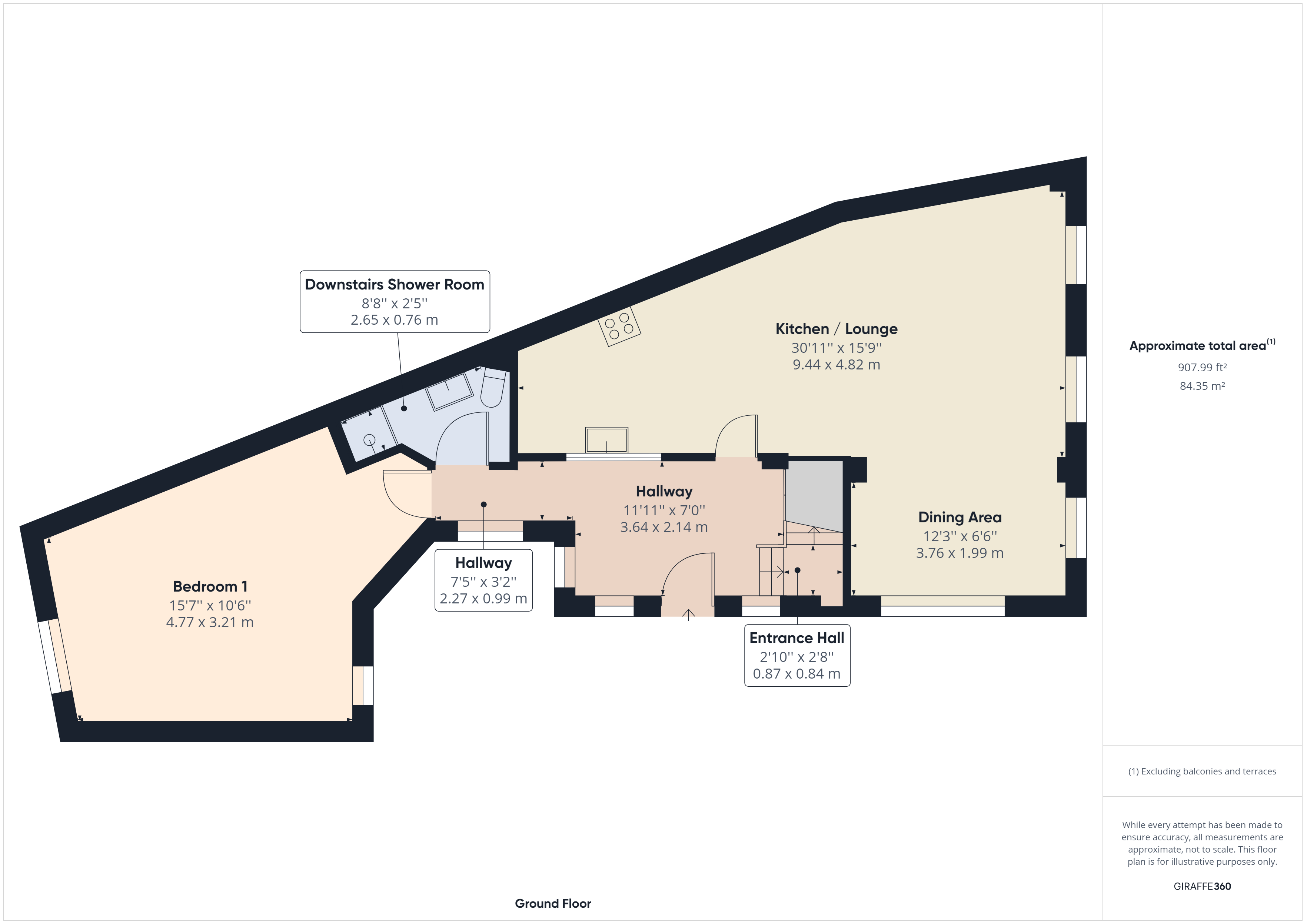 3 Bedroom Detached Coach House for Sale in Drive, Torquay