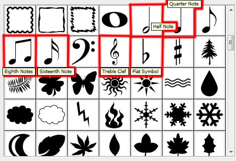 Символы в музыке