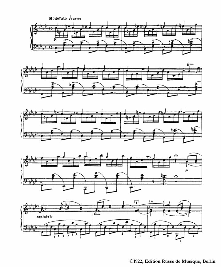 Ноты для Canzona Serenata - op.38 №6