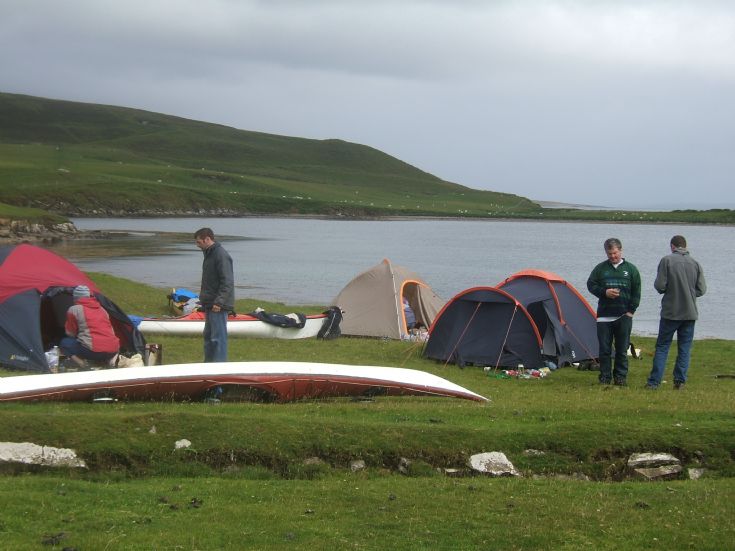 camping on gairsay