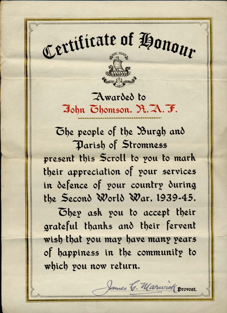 Stromness Says Thanks