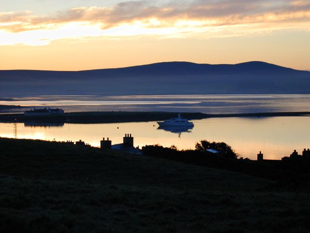 Stromness harbour sunrise