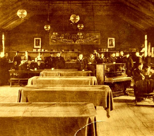 YWCA in church hall, Long Hope
