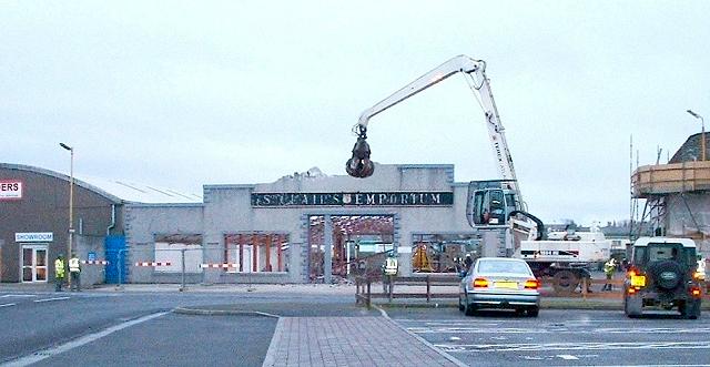Demolition of St Clair's Emporium