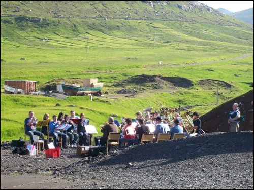 Kirkwall Town Band in Faroes