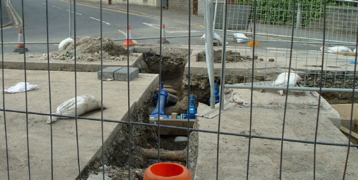 roadworks in Junction Road progress