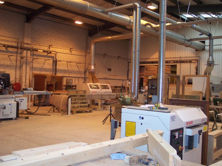 View across the work shop