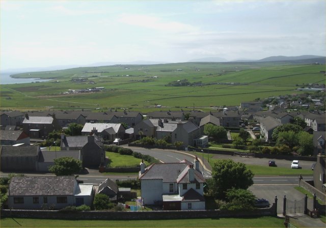 Holm Road junction from a kite