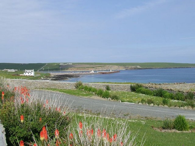 July 2006, looking over Rapness ferry terminal