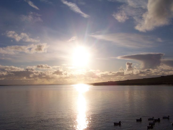 View from Lopness Beach, Rousay