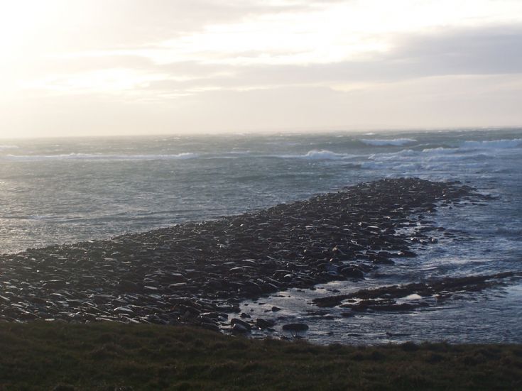 Danes pier, lamb head, Stronsay