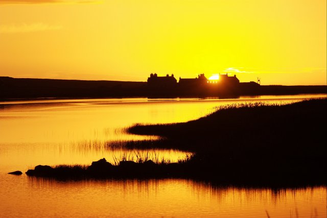 Loch of Skaill and Skaill House