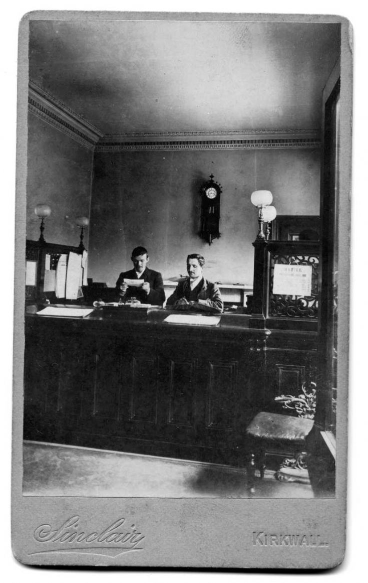The interior of the Commercial Bank, Kirkwall