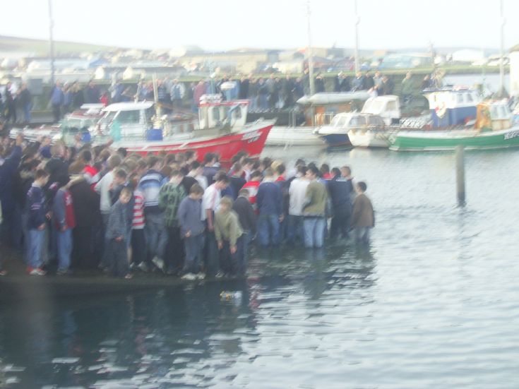 Cornslip taking in water