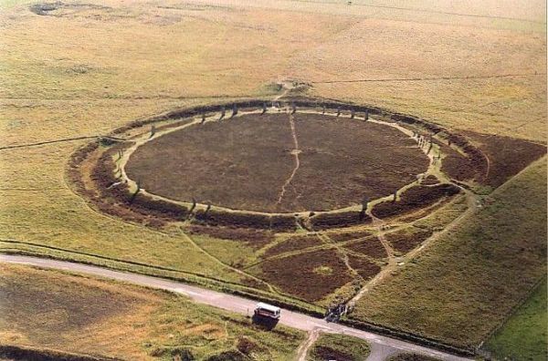 Aerial view of Brodgar