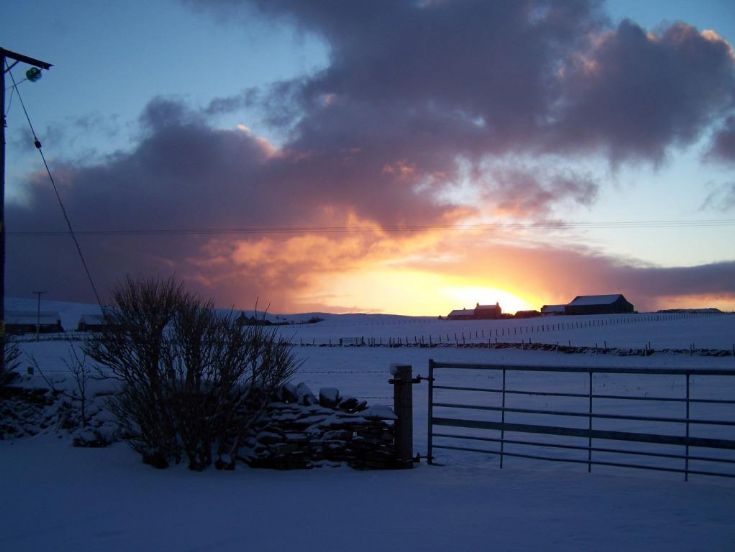 Wintry sunrise