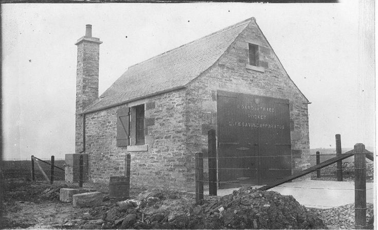 Rocket shed in South Ronaldsay