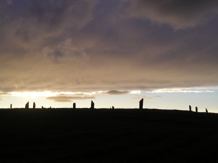 Ring of Brodgar at Dusk