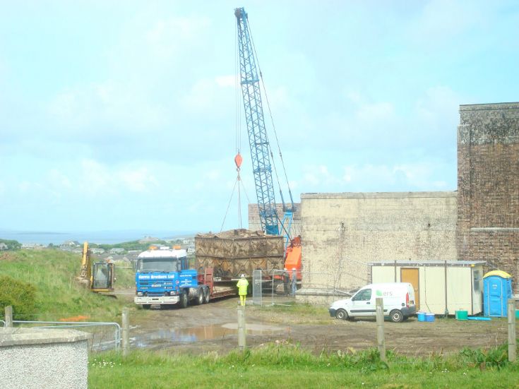Oil tank removal from Black Building