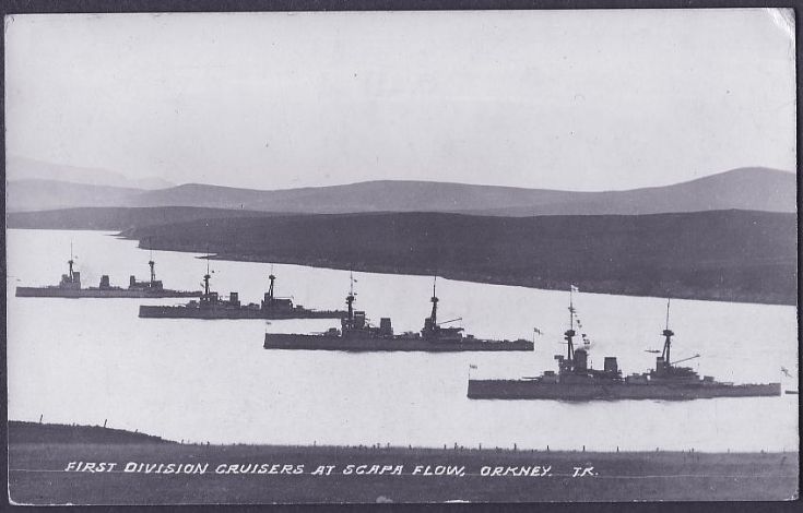 First Division Cruisers at Scapa Flow