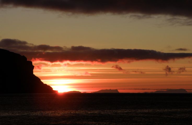 Face at Sunset