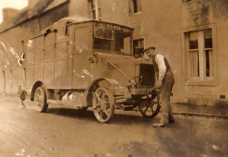 J & W Tait's Van in the High Street