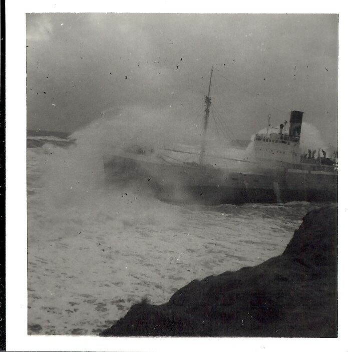 Irene ashore