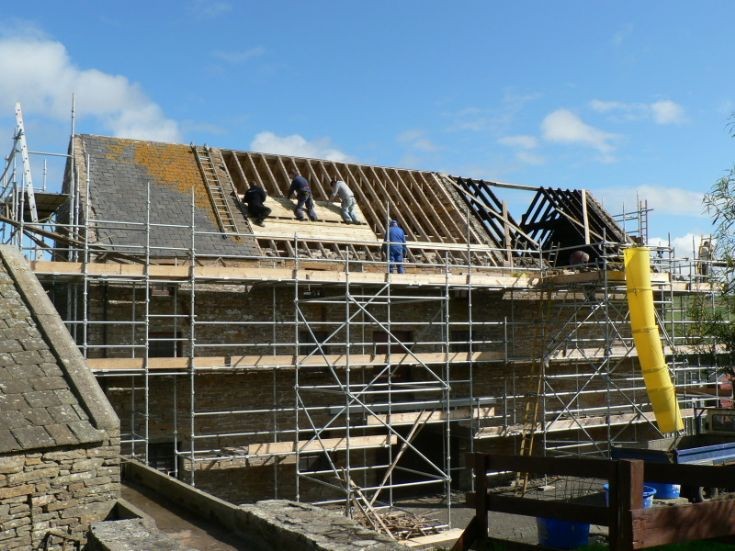 Re-roofing the Barony Mill
