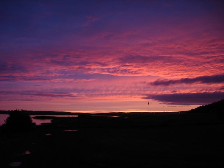 Across the Harray Loch
