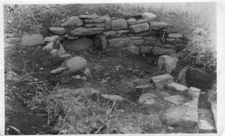 Pict's house on a farm in Shapinsay