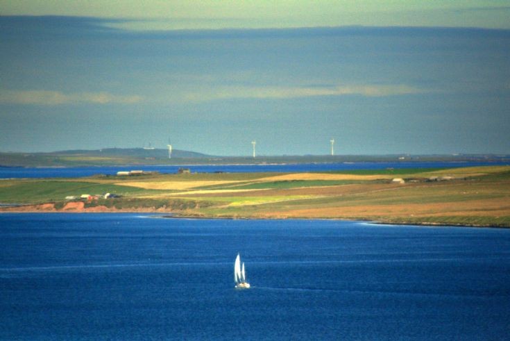 Sailing past Shapinsay