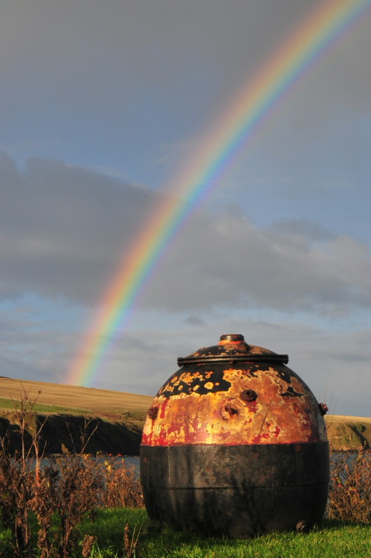 Rainbow ending at Berstane