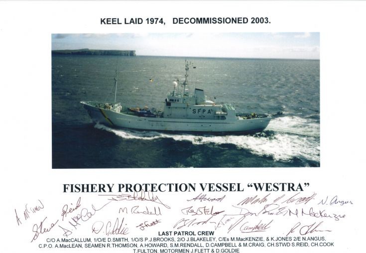 Last patrol of FPV Westra,