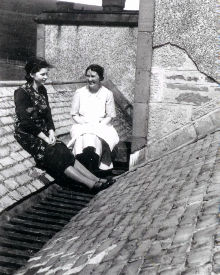 On the roof of Trumland House