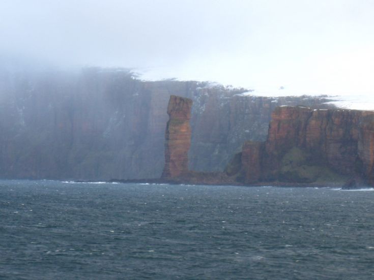 Snow storm over Hoy