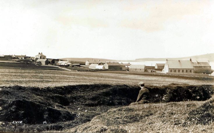 A view of the village in Evie