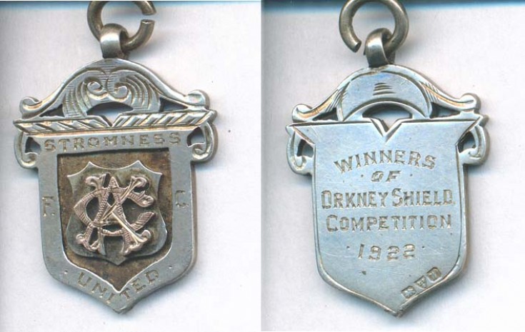 Orkney Sheild winners medal