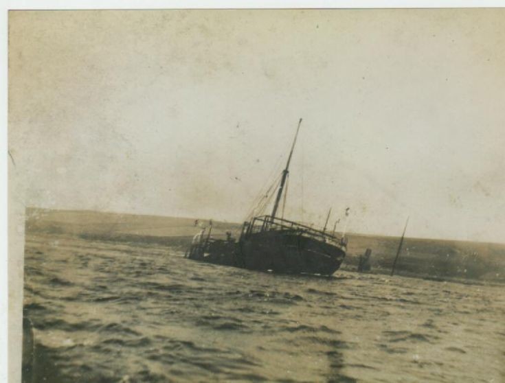 Urmmston Grange sunk in Burra Sound
