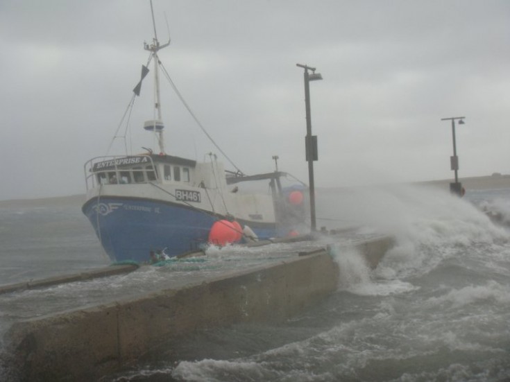 Enterprise A tied up in Rousay