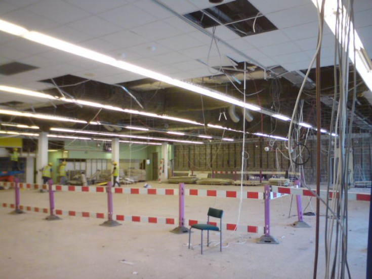 Dismantling old Tesco