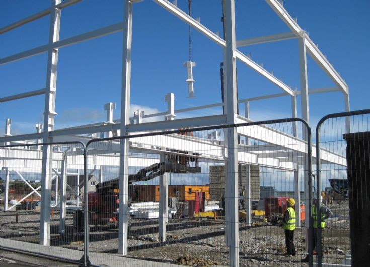 New Tesco store framework going up