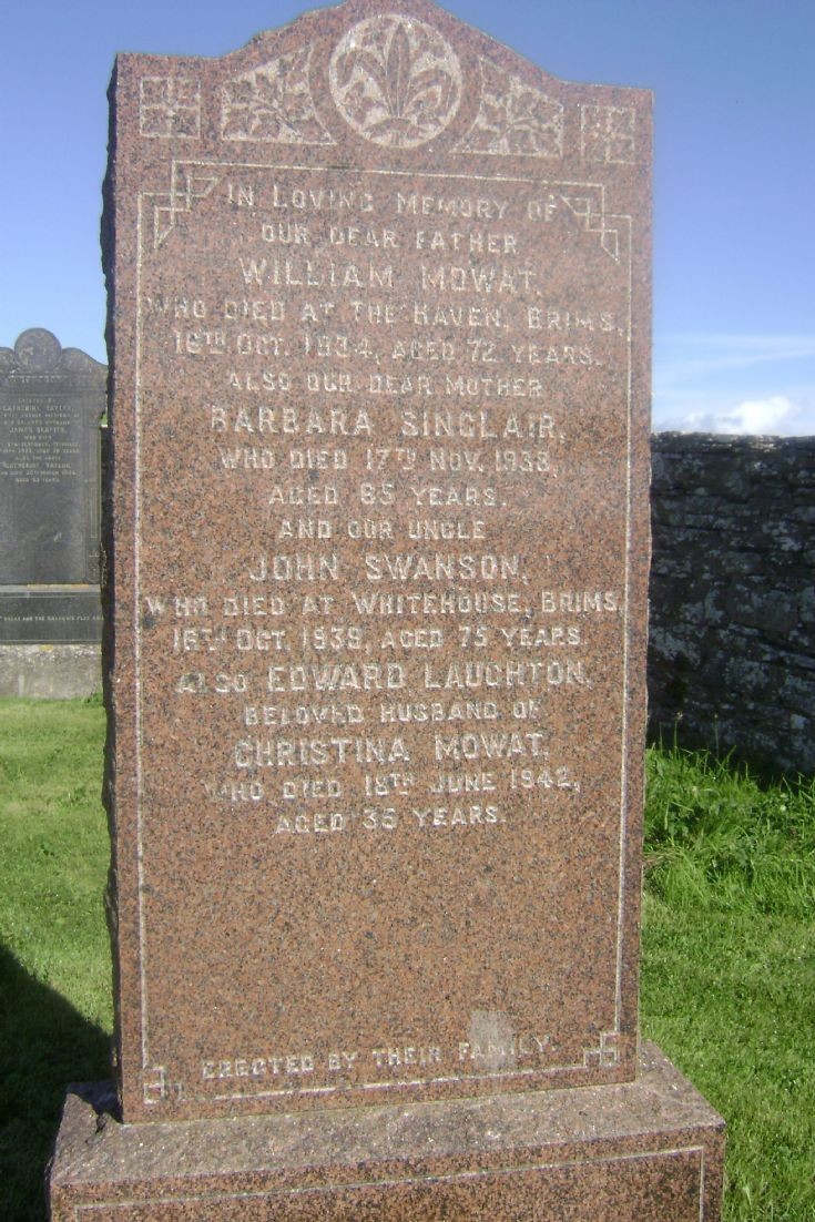 Brims gravestone